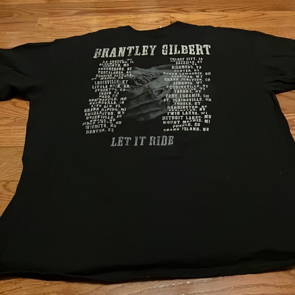 Brantley Gilbert let it ride concert T-shirt Mens sz L - Picture 5 of 6